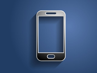 3d Vector illustration of smartphone icon