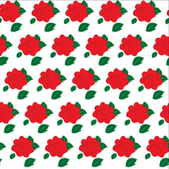 Seamless pattern of flowers roses