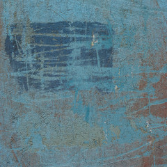 3d abstract grunge blue wall background