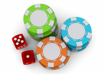 Poker Chips - 3D
