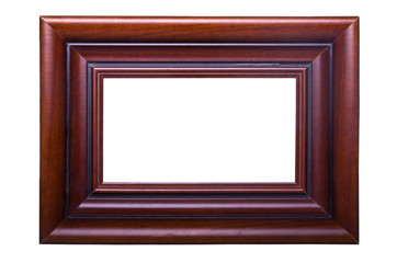 Fototapeta premium Old wooden brown frame