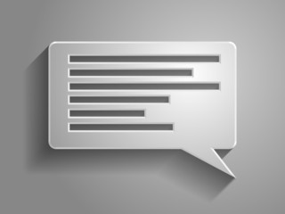 3d Vector illustration of dialog icon