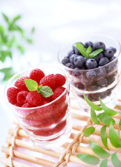 Blueberry and Raspberry