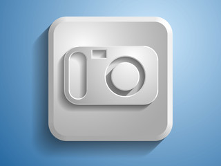 3d Vector illustration of a camera icon