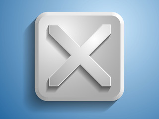 3d Vector illustration of prohibit icon