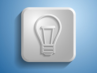 3d Vector illustration of idea icon
