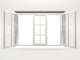 Opened window