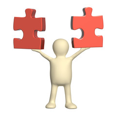 Puppets with puzzles