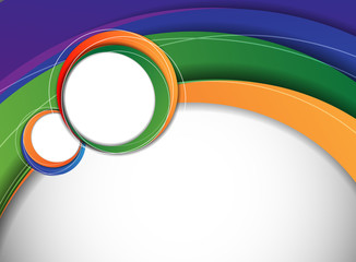 Vector abstract background with colorful layers