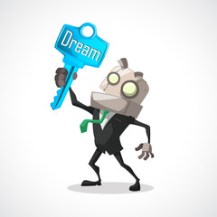 businessman key dream