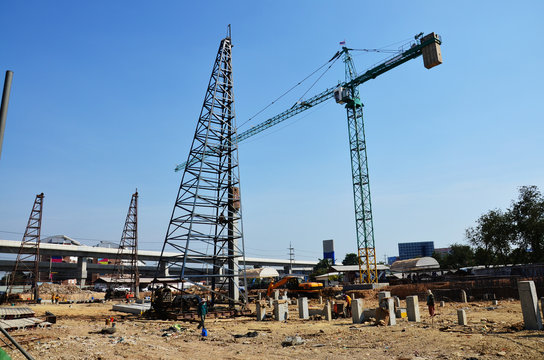 Building construction Site at Thailand