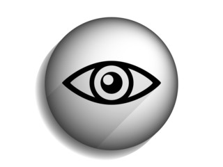 Flat long shadow icon of supervision