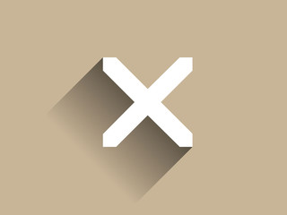 Obraz premium Flat long shadow icon of prohibit