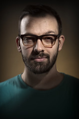 Obraz premium Man with retro glasses