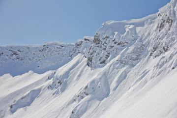 Obraz premium Mountain landscape of Krasnaya Polyana, Sochi, Russia