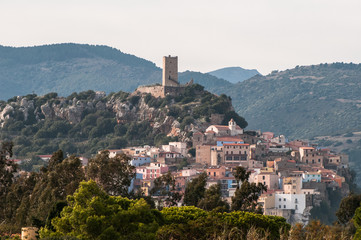 View of Posada, north-east Sardinia - Italy - obrazy, fototapety, plakaty