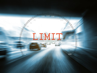 tempo limit im straßenverkehr © sp4764