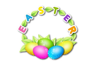 easter eggs background