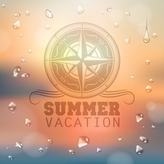 Summer typography background