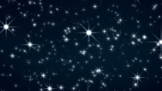Starflight 1 - Moving Stars / Christmas Video Background Loop