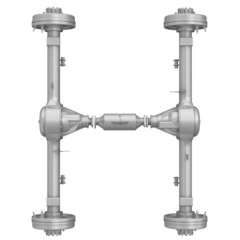 Буква Н из деталей автомобиля
