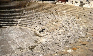 ancient amphitheater, kourion, cyprus
