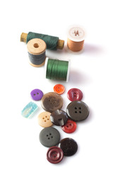 isolated spindles, buttons