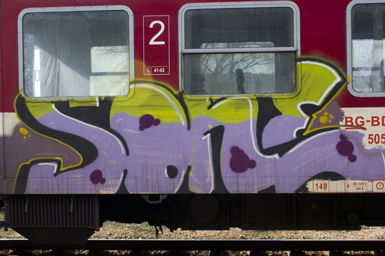 Graffity art train