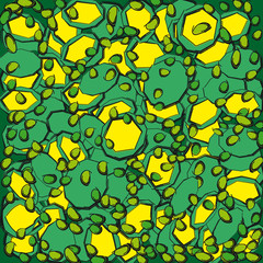 Abstract background in green and yellow