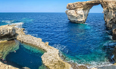 Azur Window, Gozo, Malta - obrazy, fototapety, plakaty