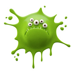 Fototapeta premium 3d funny splash stain
