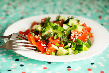 Fresh vegetable salad