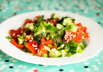 Fresh vegetable salad