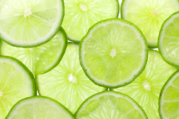 Fresh Ripe Lime, Isolated on White Background.