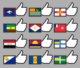 Flags in the Thumbs up-13