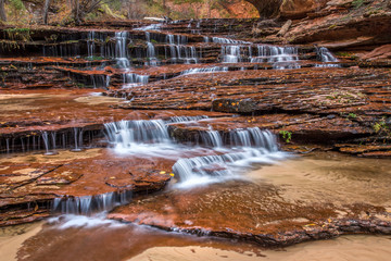 Archangel falls on the way to the subway in the backcountry of Zion National park, Utah