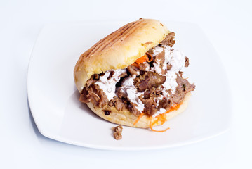 Doner kebab isolated