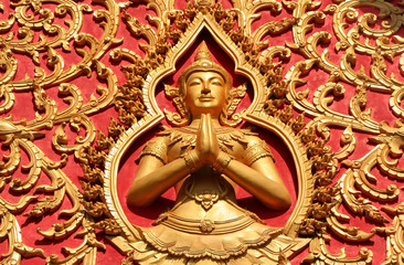 Decoration of a roof, Wat Si Saket, Vientiane, Laos