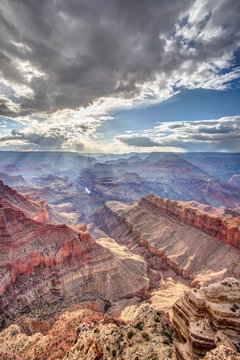 Ephemeral sunlight in the Grand Canyon