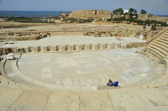 Amphitheater in the Caesarea National Park, Israel