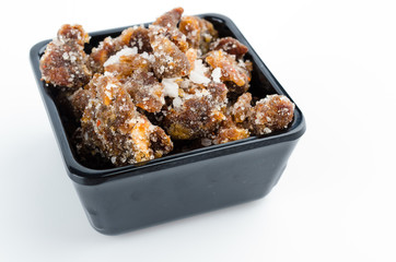 tamarind isolated white background