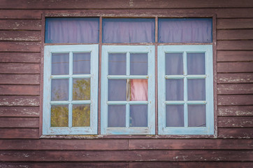 Old wood window