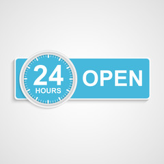 24 hours customer service icon.