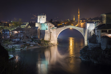 Fototapeta na wymiar Stari Most, Stary Most w Mostarze