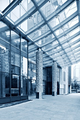 exterior of modern buildings