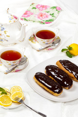 Chocolate eclairs