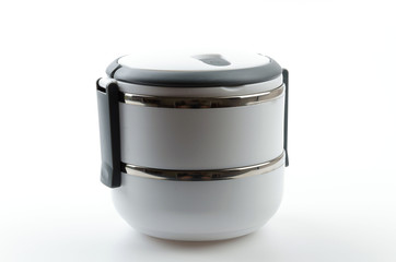 Tiffin isolated white background