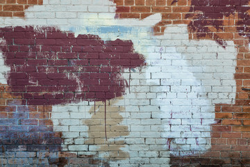 painted brick wall texture