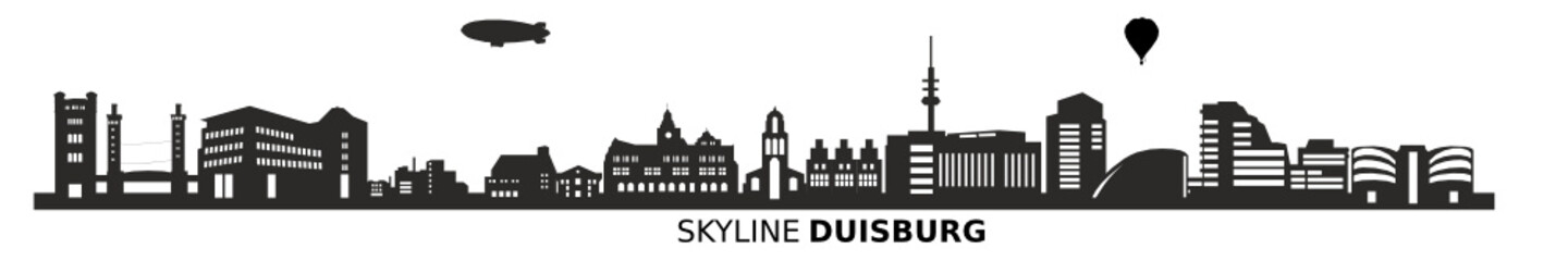 Fototapeta premium Skyline Duisburg