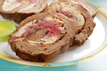 Meat wrapped rolls